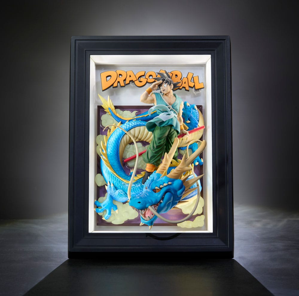 Dragon Ball Z Tamashii Art 3D Relief-Bild Son Goku & Dragon 27 cm Prizefiguren Yokina