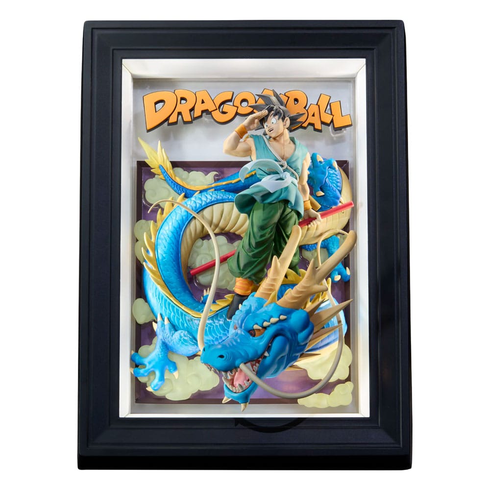 Dragon Ball Z Tamashii Art 3D Relief-Bild Son Goku & Dragon 27 cm Prizefiguren Yokina