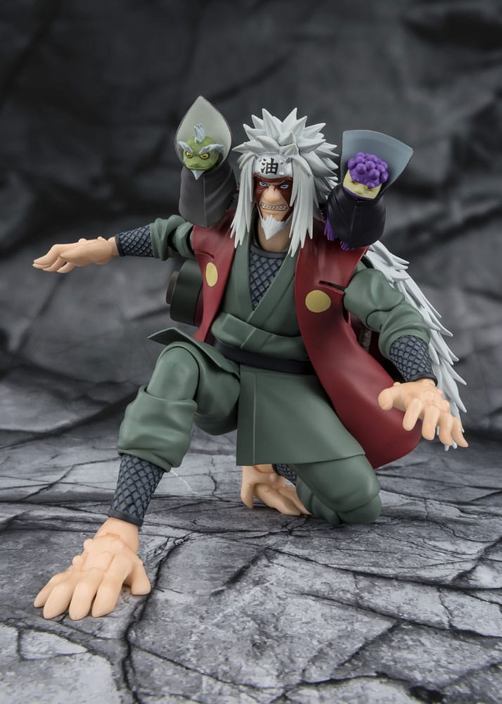 Naruto S.H.Figuarts Actionfigur Jiraiya Hidden Leaf Heroic Master Sage (Sage Mode Set) 17 cm Figmas Yokina