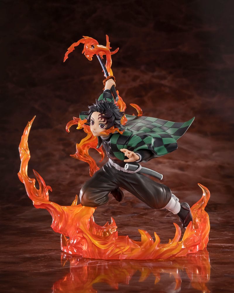 Demon Slayer: Kimetsu no Yaiba FiguartsZERO PVC Statue Kamado Tanjiro (Kyojuro Rengoku's Sword Guard Ver.) 19 cm Prizefiguren Yokina