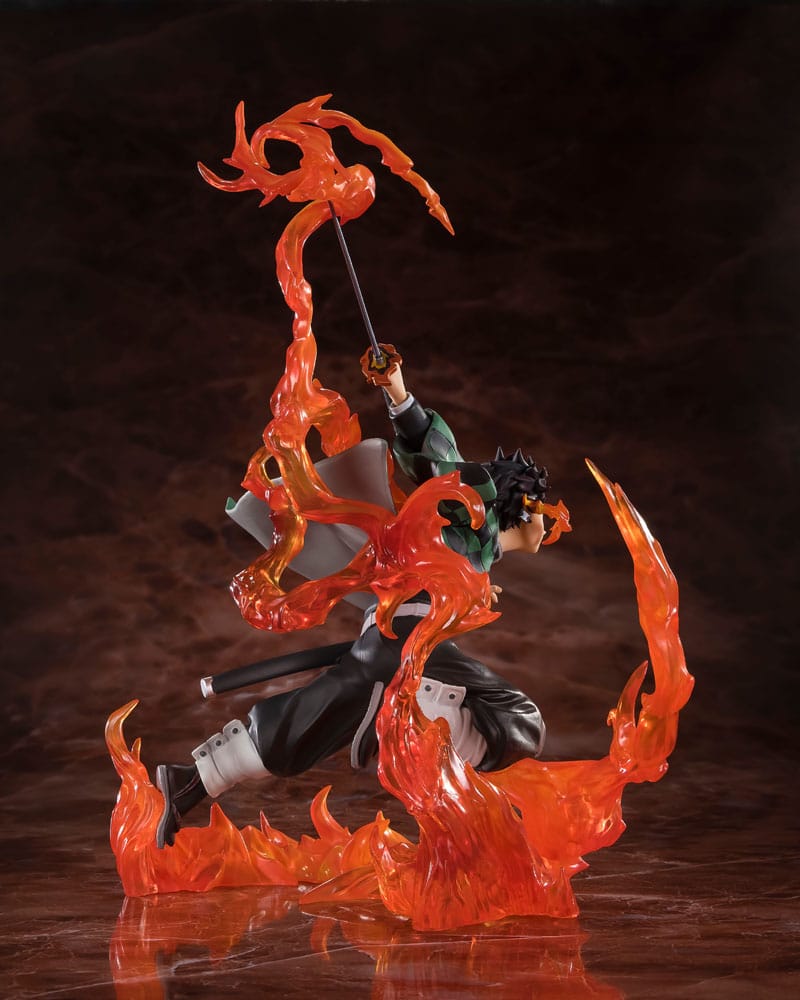 Demon Slayer: Kimetsu no Yaiba FiguartsZERO PVC Statue Kamado Tanjiro (Kyojuro Rengoku's Sword Guard Ver.) 19 cm Prizefiguren Yokina