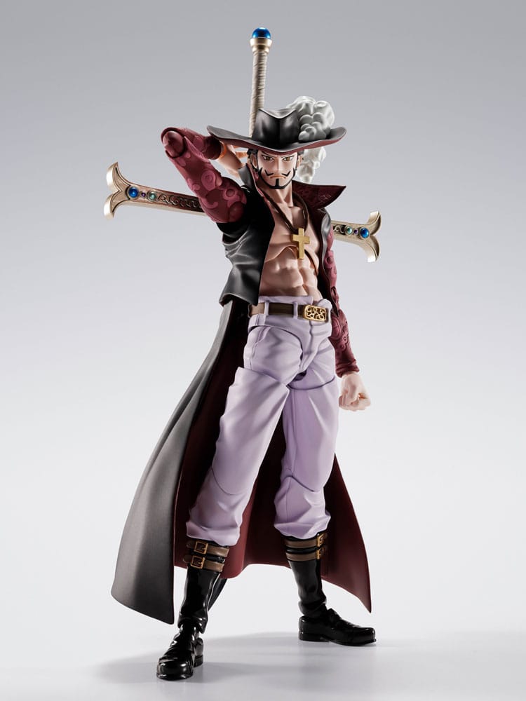 One Piece S.H.Figuarts Actionfigur Dracule Mihawk Hawkeye 17 cm Figmas Yokina