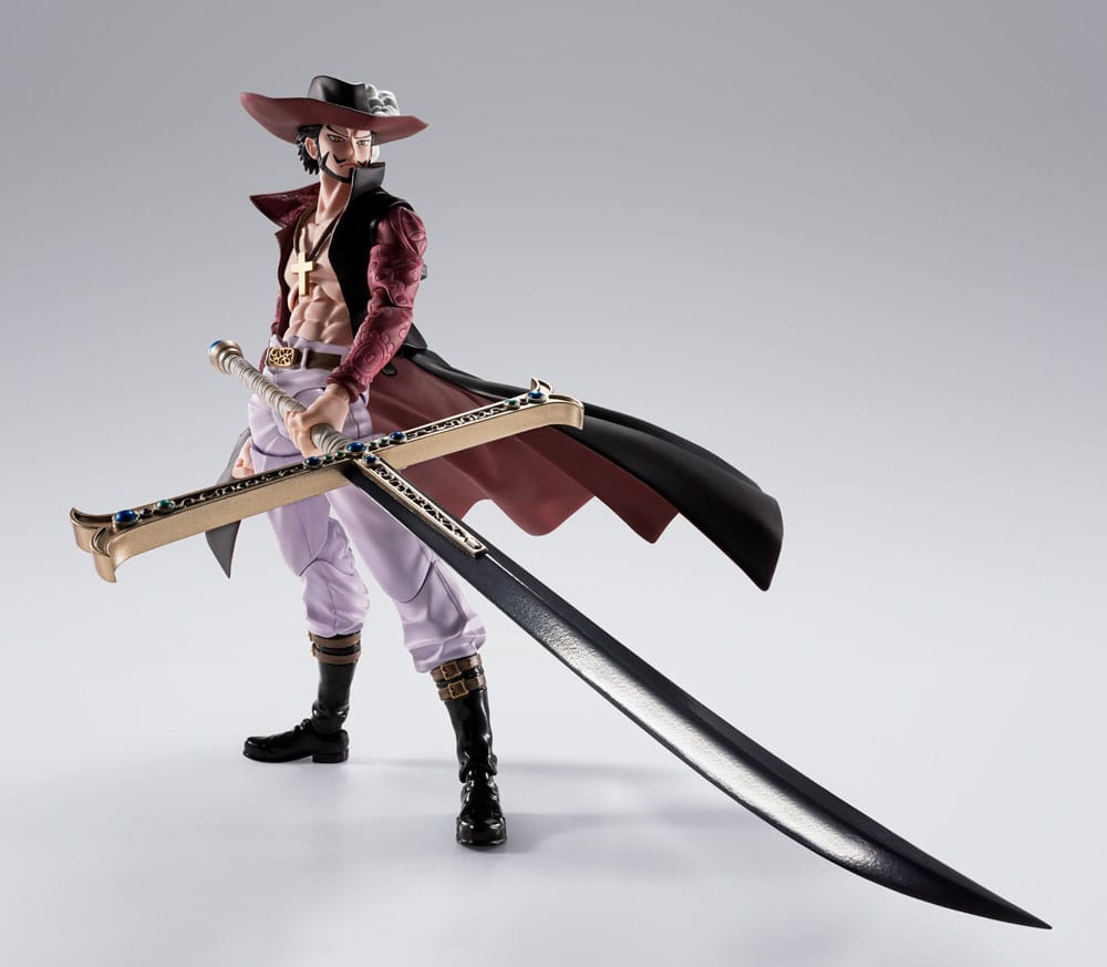 One Piece S.H.Figuarts Actionfigur Dracule Mihawk Hawkeye 17 cm Figmas Yokina