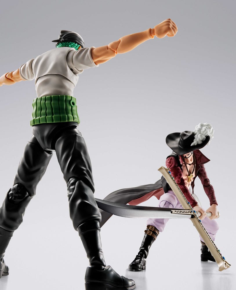 One Piece S.H.Figuarts Actionfigur Dracule Mihawk Hawkeye 17 cm Figmas Yokina