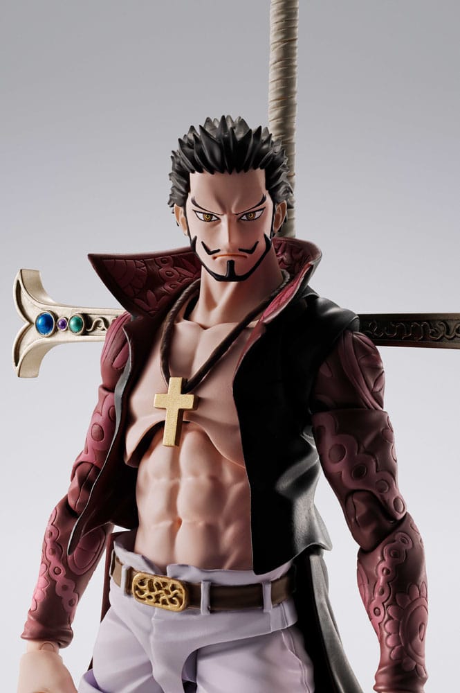 One Piece S.H.Figuarts Actionfigur Dracule Mihawk Hawkeye 17 cm Figmas Yokina