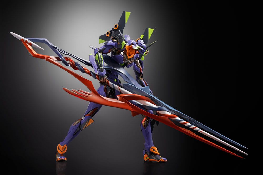 Neon Genesis Evangelion Metal Build Diecast Actionfigur Eva Test Type-01 30th with the Spear of Gaius 22 cm Figmas Yokina