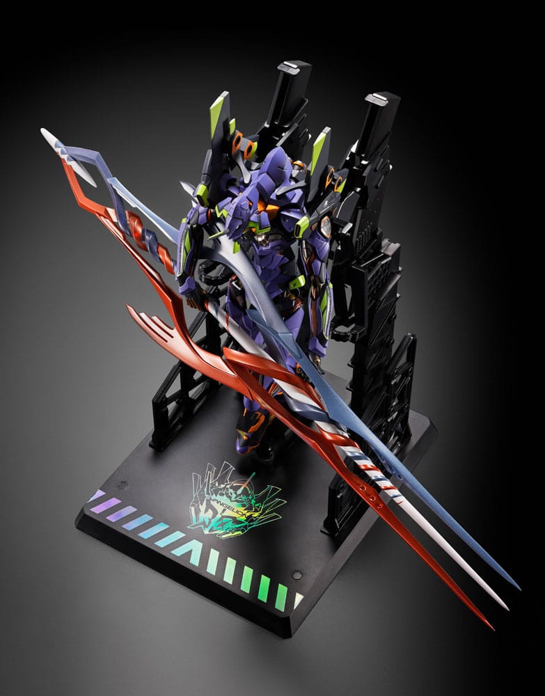 Neon Genesis Evangelion Metal Build Diecast Actionfigur Eva Test Type-01 30th with the Spear of Gaius 22 cm Figmas Yokina