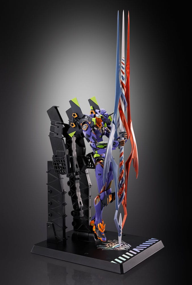 Neon Genesis Evangelion Metal Build Diecast Actionfigur Eva Test Type-01 30th with the Spear of Gaius 22 cm Figmas Yokina