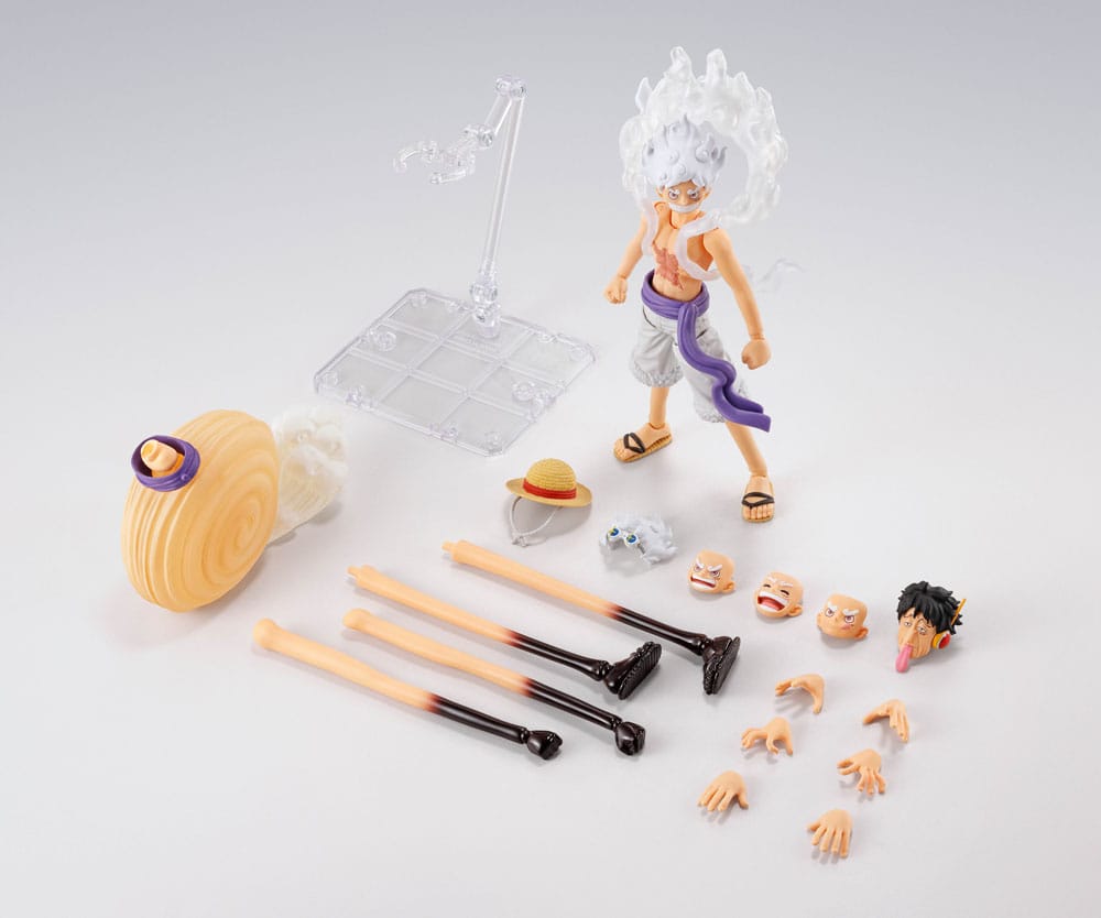 One Piece S.H.Figuarts Actionfigur Monkey D. Luffy Gear 5 -Future Island Egghead- 15 cm Figmas Yokina