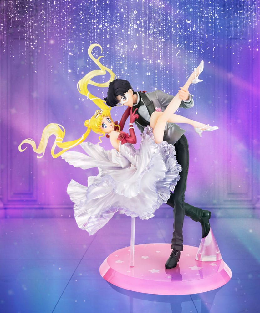 Sailor Moon FiguartsZERO Chouette PVC Statue Usagi & Tuxedo Mask Moonlight Glow Edition 24 cm Prizefiguren Yokina