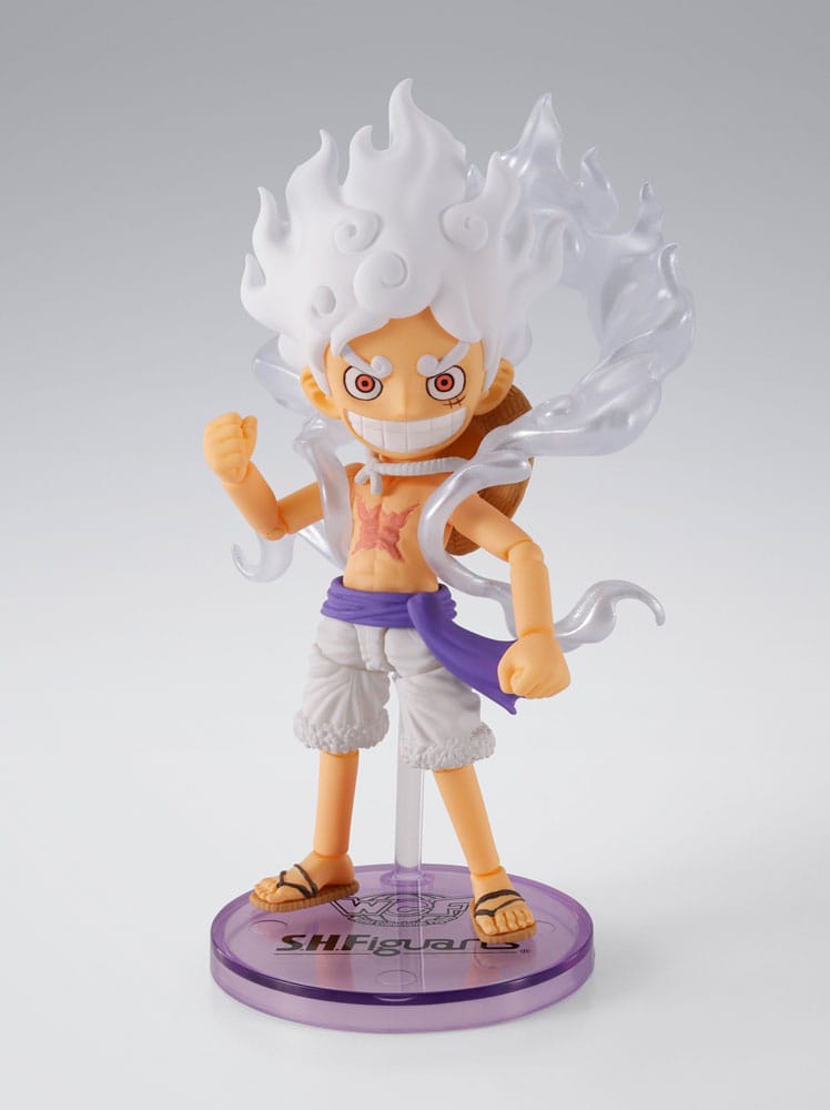 One Piece World Collactable Figures x S.H. Figuarts Actionfigur Monkey D. Ruffy Gear 5 8 cm Figmas Yokina