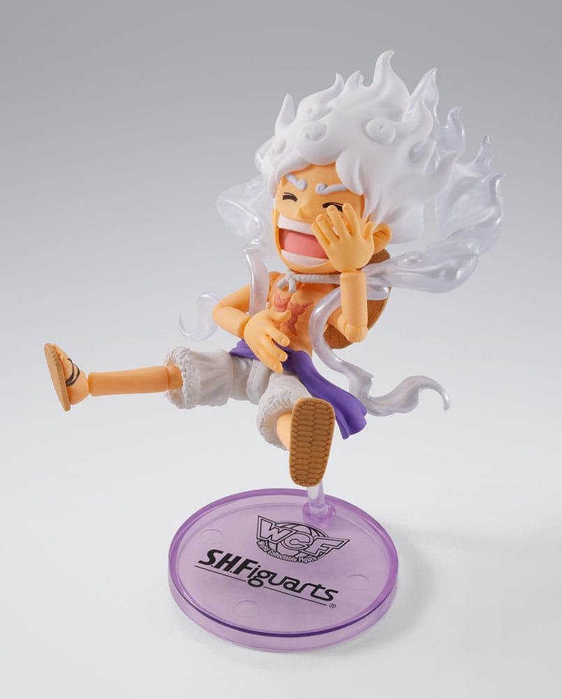 One Piece World Collactable Figures x S.H. Figuarts Actionfigur Monkey D. Ruffy Gear 5 8 cm Figmas Yokina