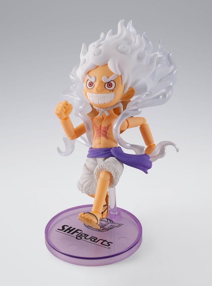 One Piece World Collactable Figures x S.H. Figuarts Actionfigur Monkey D. Ruffy Gear 5 8 cm Figmas Yokina