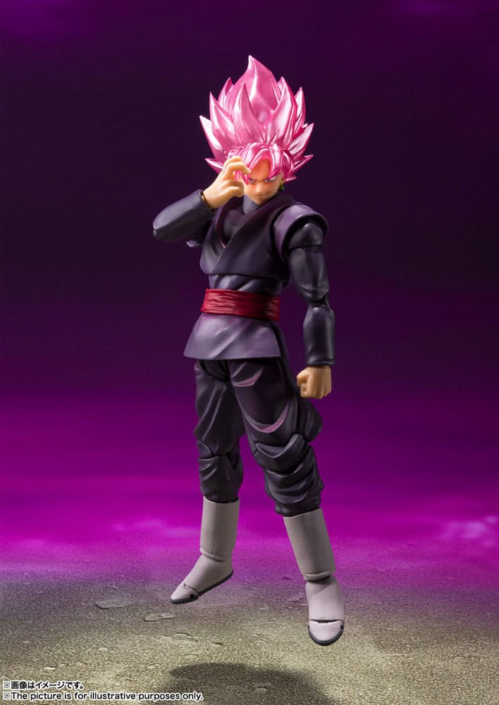 Dragon Ball Super S.H. Figuarts Actionfigur Goku Black - Super Saiyan Rose Reissue 14 cm Figmas Yokina