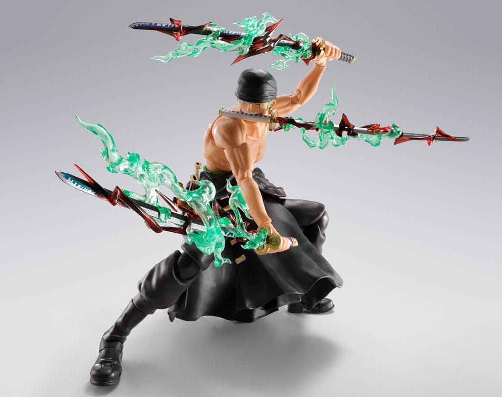 One Piece S.H.Figuarts Actionfigur Roronoa Zoro The King of Hell 15 cm Figmas Yokina