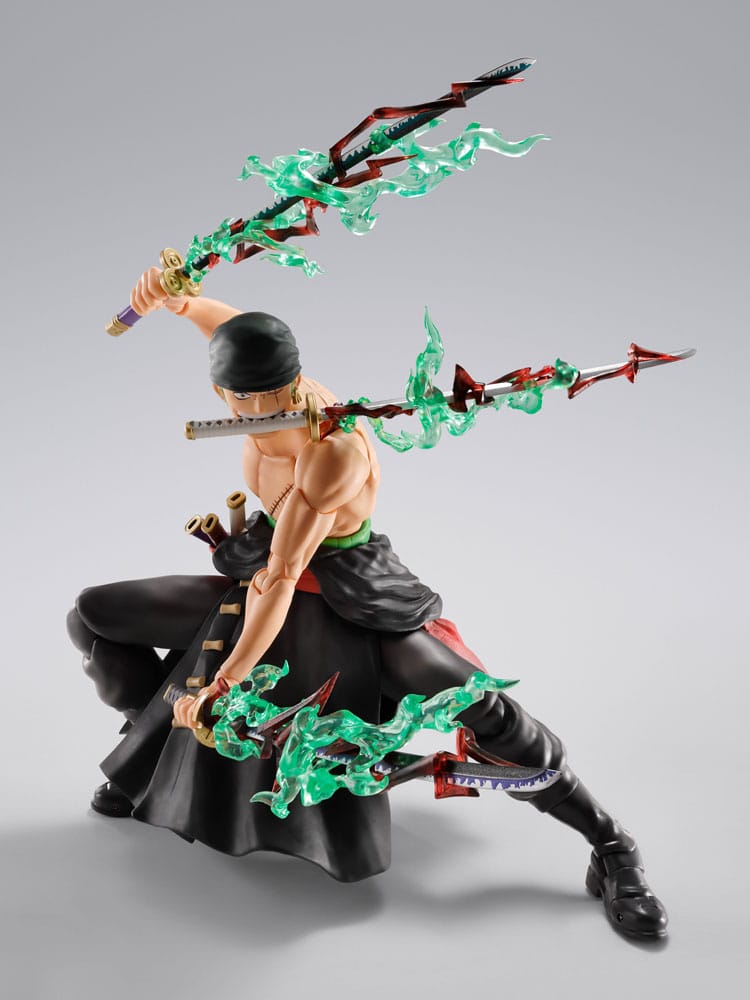 One Piece S.H.Figuarts Actionfigur Roronoa Zoro The King of Hell 15 cm Figmas Yokina
