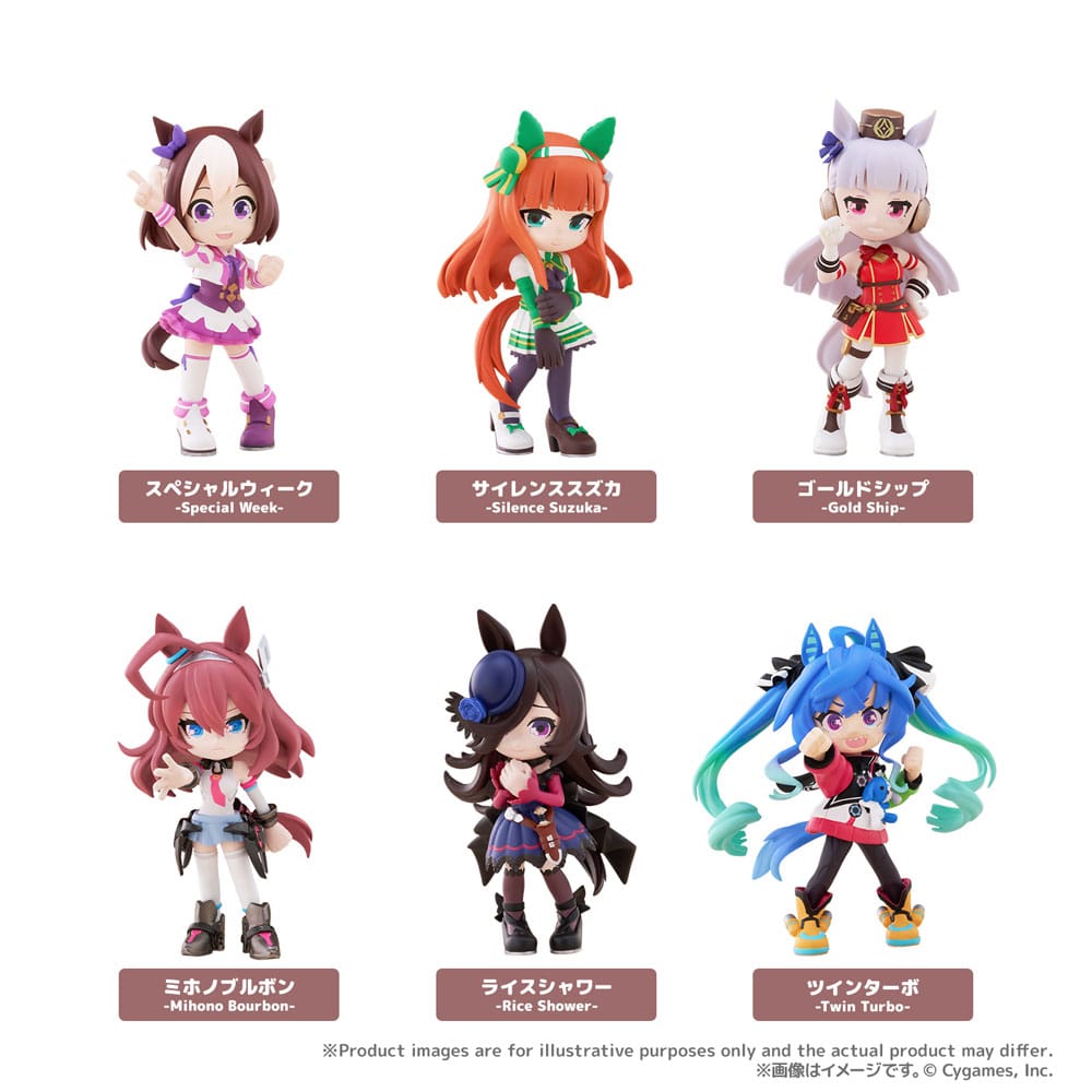 Uma Musume: Pretty Derby PalVerse 6 PVC Figuren Vol. 1 Blind Box 9 cm Minifiguren Yokina