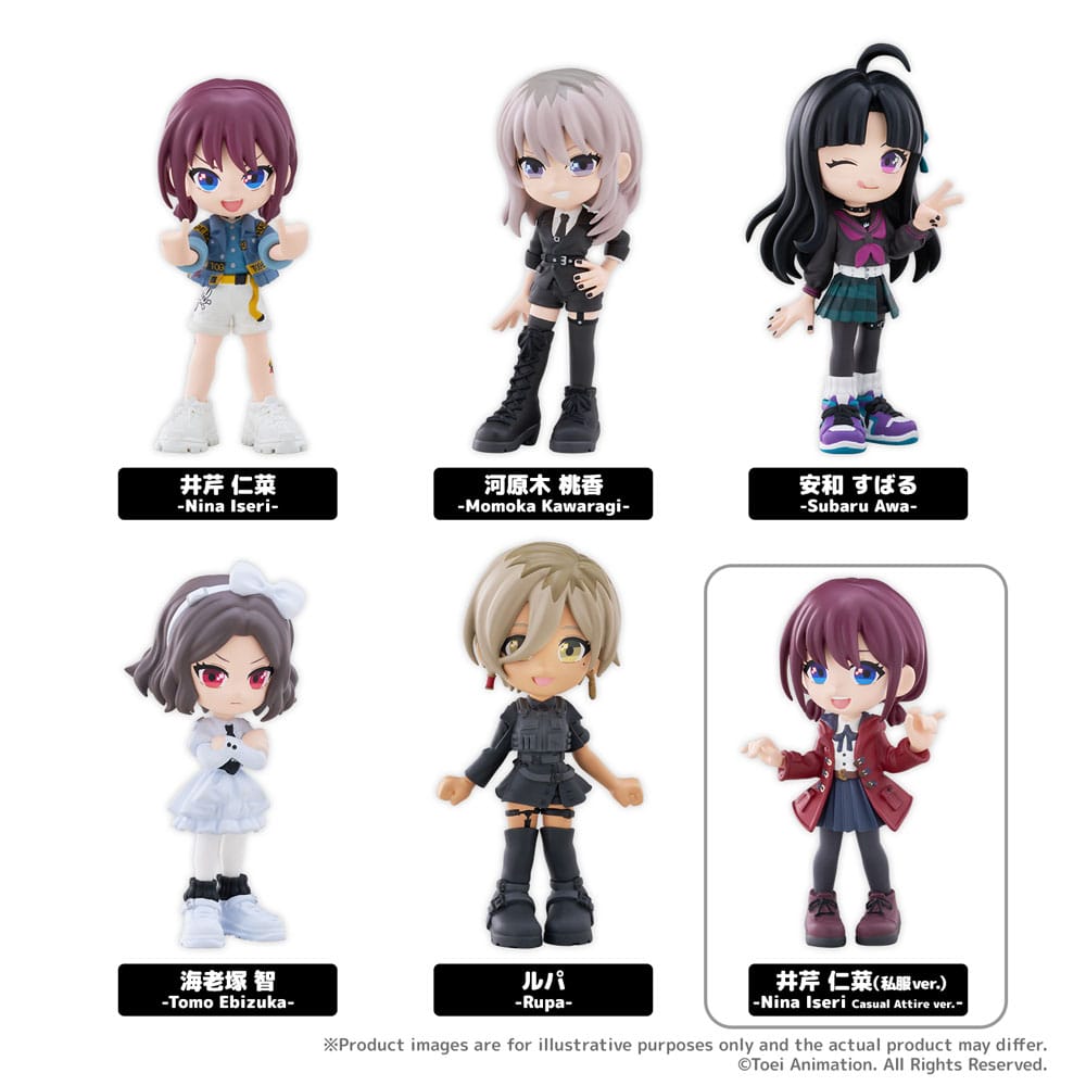 Girls Band Cry PalVerse PVC 6 Figuren 9 cm Minifiguren Yokina