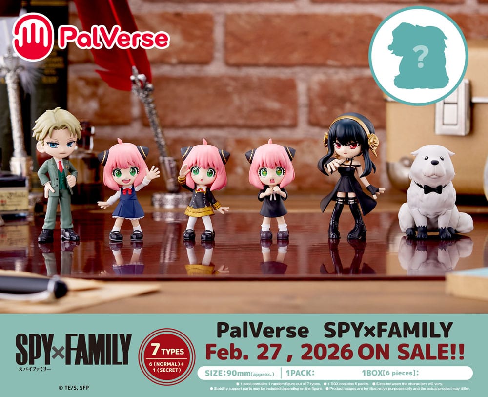 Spy x Family PalVerse PVC 6 Figuren 9 cm