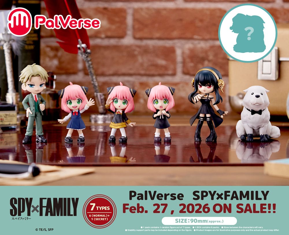 Spy x Family PalVerse PVC 6 Figuren 9 cm