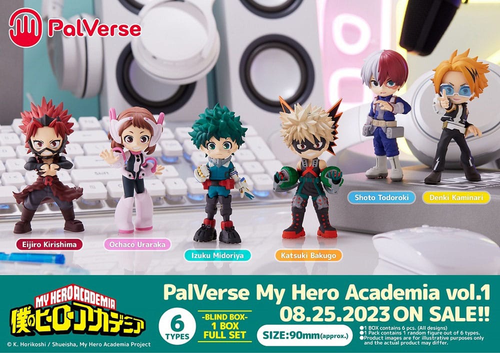 My Hero Academia 6 PalVerse PVC Figuren Vol. 1 9 cm Minifiguren Yokina