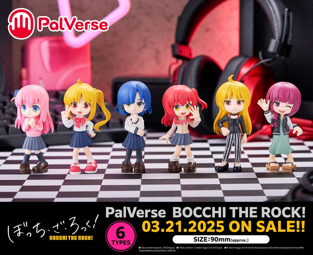 Bocchi the Rock! PalVerse PVC Figur – 9 cm (1 Figur) Minifiguren Yokina