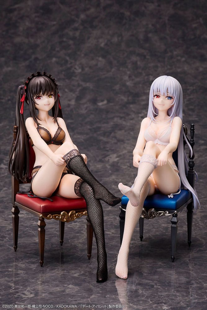 Date A Bullet PVC Statuen 1/7 Kurumi Tokisaki & White Queen 17 cm Scalefiguren Yokina
