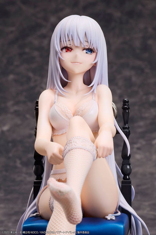 Date a Bullet PVC Statue 1/7 White Queen 17 cm Scalefiguren Yokina
