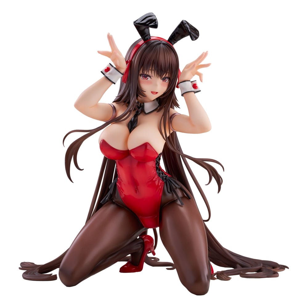 Amakano 2+ PVC Statue 1/4 Yuuhi Kurohime Bunny Suit Ver. 32 cm Hentai Yokina