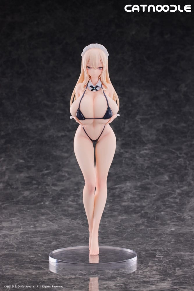 Original Character PVC Statue 1/6 Dosukebe Bikini wo Kitekureru Juujun na Maid-san Illustration by Himuka Yuzuki 27 cm Scalefiguren Yokina