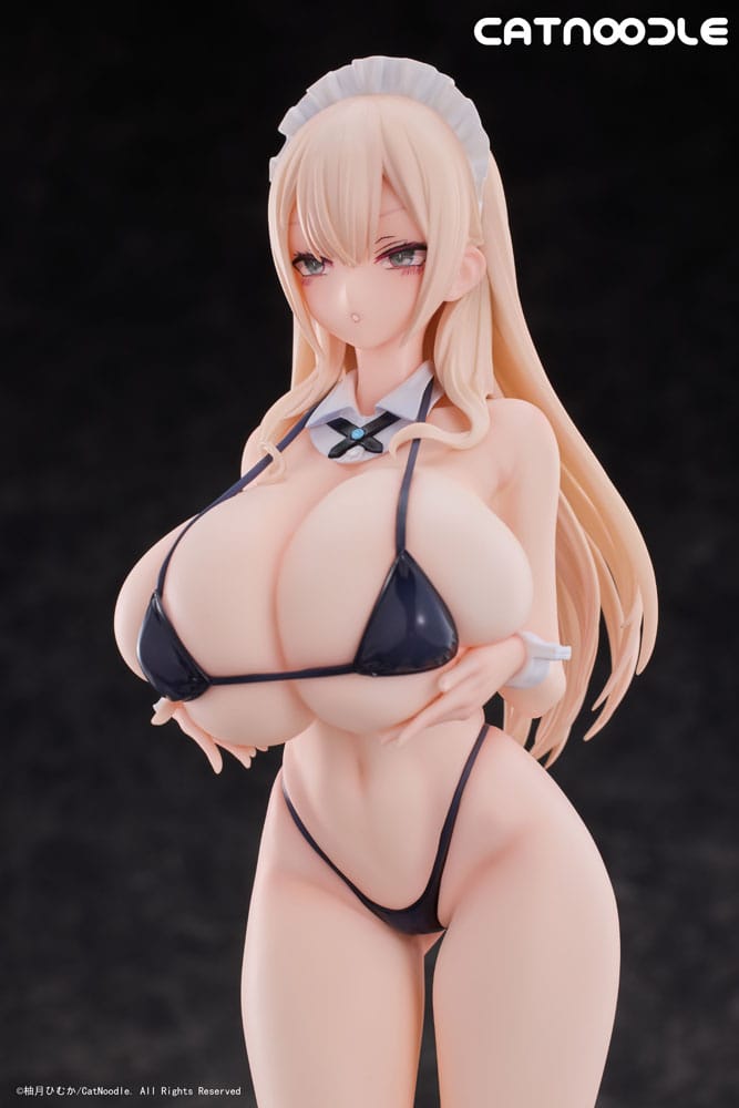Original Character PVC Statue 1/6 Dosukebe Bikini wo Kitekureru Juujun na Maid-san Illustration by Himuka Yuzuki 27 cm Scalefiguren Yokina