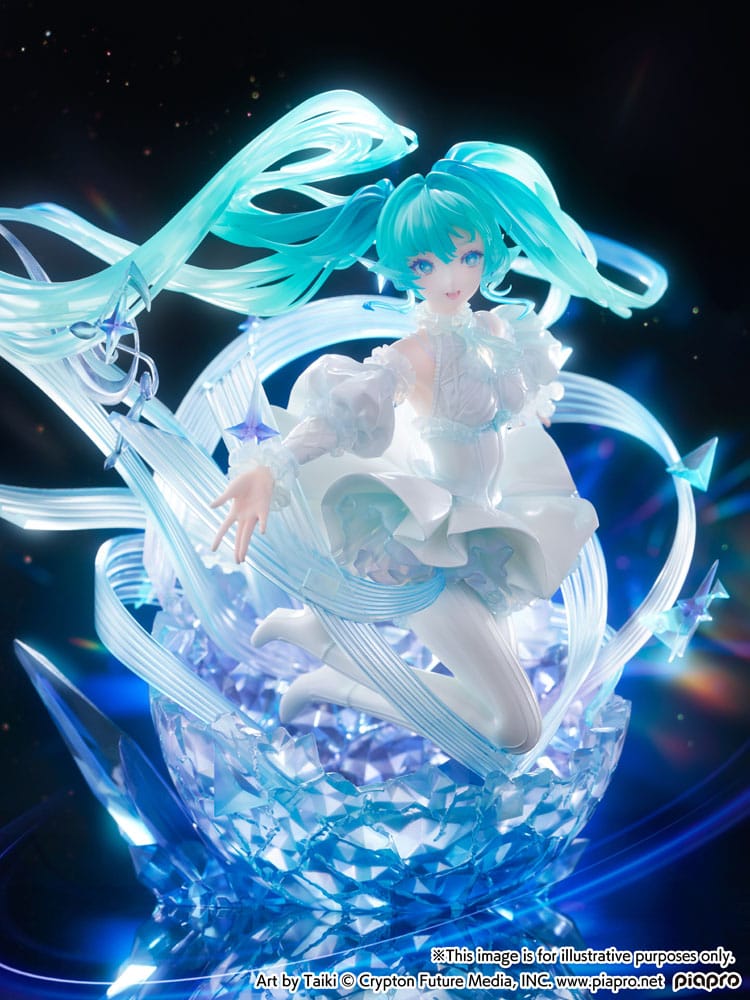 Hatsune Miku PVC Statue 1/7 Hatsune Miku - Crystal Dress Ver. 22 cm Scalefiguren Yokina