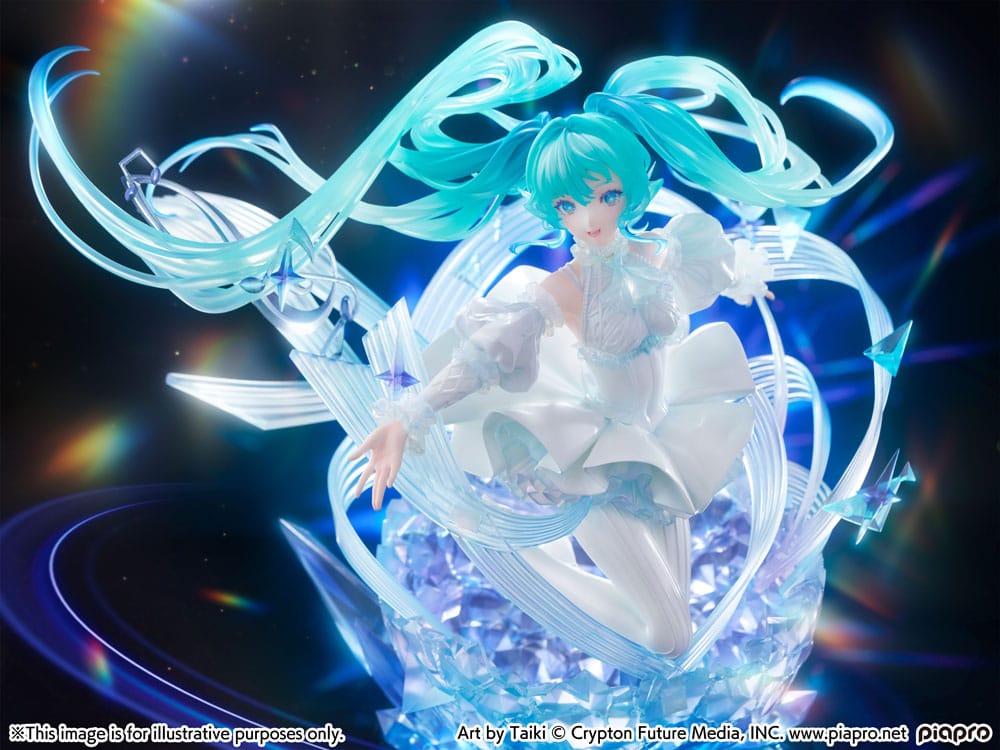 Hatsune Miku PVC Statue 1/7 Hatsune Miku - Crystal Dress Ver. 22 cm Scalefiguren Yokina