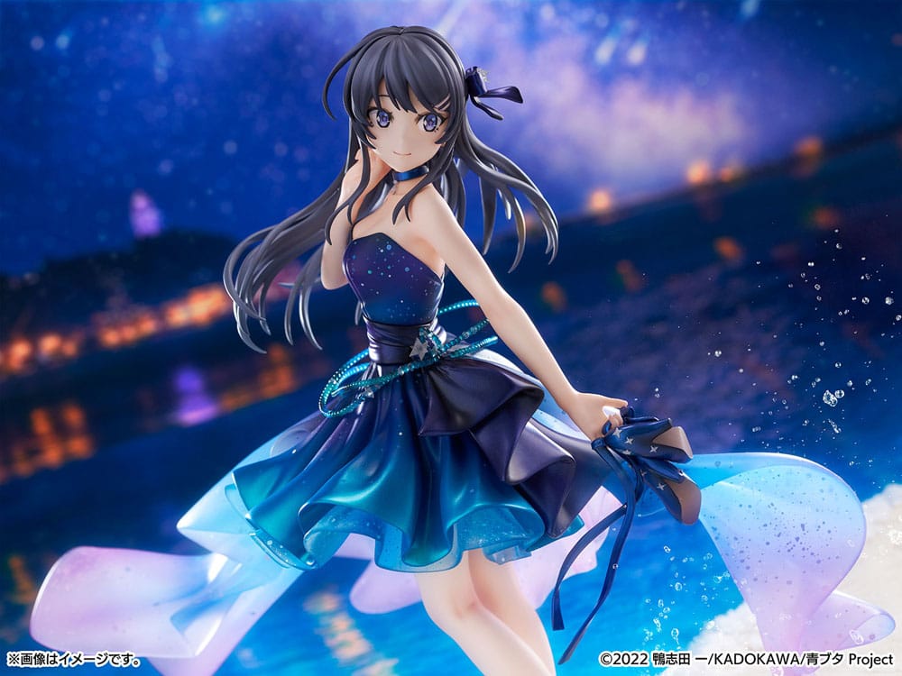 Rascal Does Not Dream of Bunny Girl Senpai PVC Statue 1/7 Mai Sakurajima Starry night sky Ver. 25 cm Scalefiguren Yokina