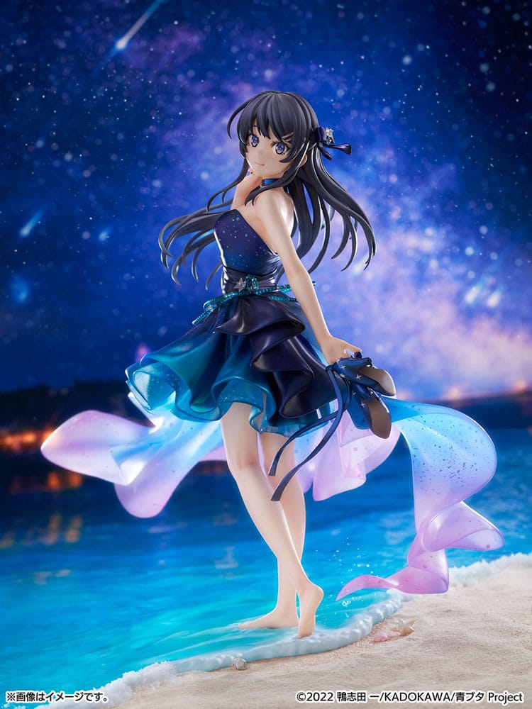 Rascal Does Not Dream of Bunny Girl Senpai PVC Statue 1/7 Mai Sakurajima Starry night sky Ver. 25 cm Scalefiguren Yokina