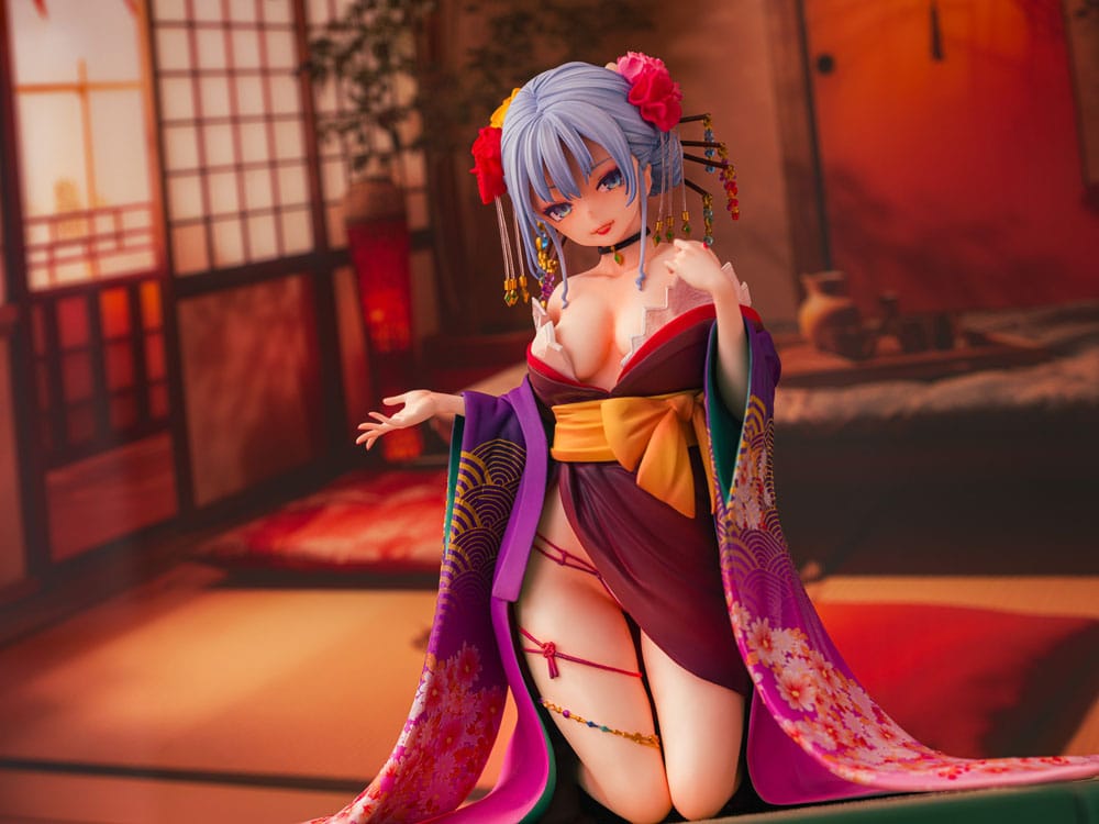 Original Character Statue 1/7 Shujuu Ecstasy Shion Oiran Ver. (Wholesome Ver.) 15 cm Scalefiguren Yokina