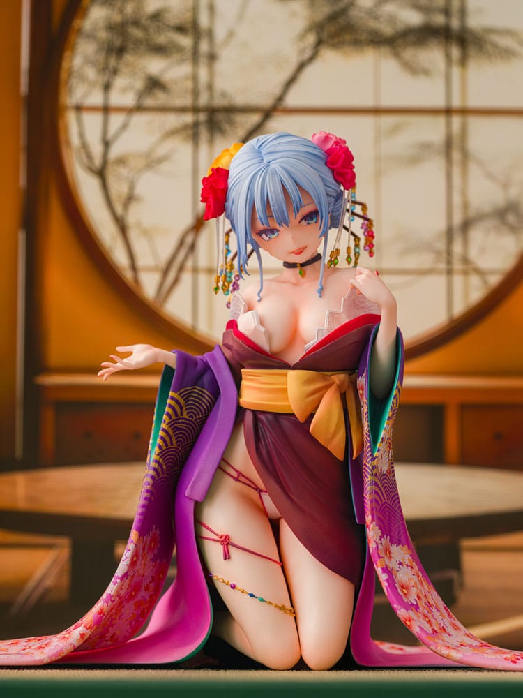Original Character Statue 1/7 Shujuu Ecstasy Shion Oiran Ver. (Wholesome Ver.) 15 cm Scalefiguren Yokina