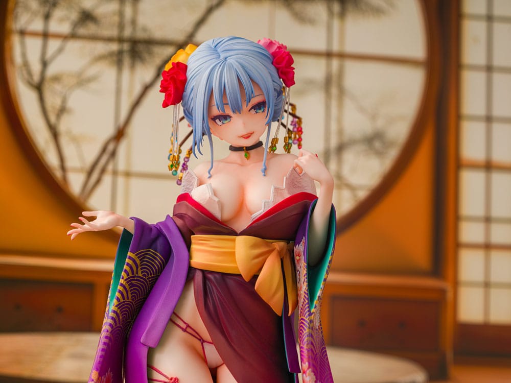 Original Character Statue 1/7 Shujuu Ecstasy Shion Oiran Ver. (Wholesome Ver.) 15 cm Scalefiguren Yokina