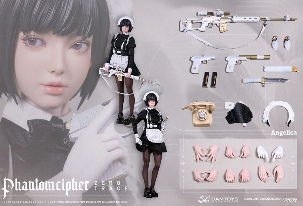 Original Character Phantom Cipher: Zero Trace Actionfigur 1/6 Angelica 30 cm Figmas Yokina