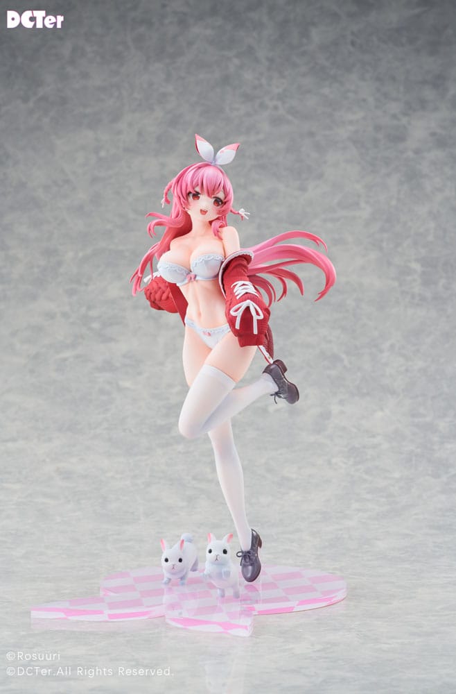 Original Character Rosuuri PVC Statue 1/7 White Rabbit Rosu Swimsuit Ver. 25 cm Scalefiguren Yokina