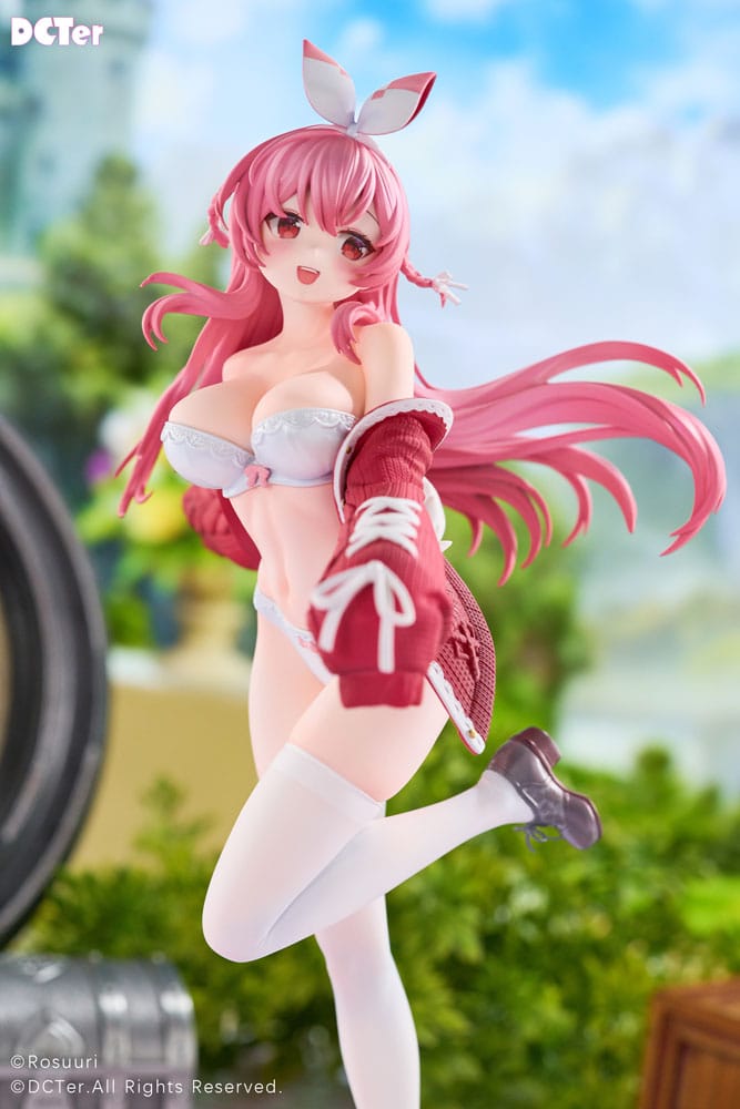 Original Character Rosuuri PVC Statue 1/7 White Rabbit Rosu Swimsuit Ver. 25 cm Scalefiguren Yokina