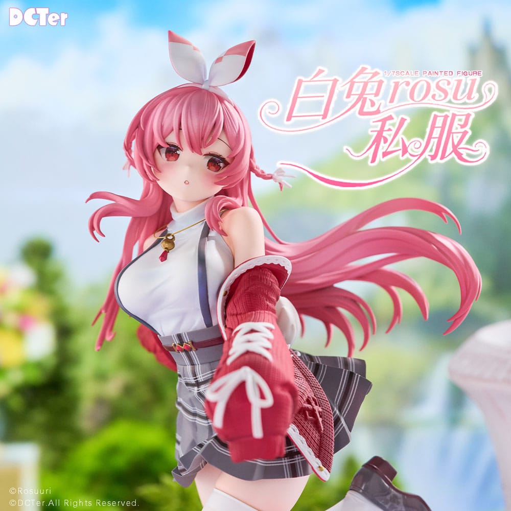 Original Character Rosuuri PVC Statue 1/7 White Rabbit Rosu Casual Clothes Ver. 25 cm Scalefiguren Yokina