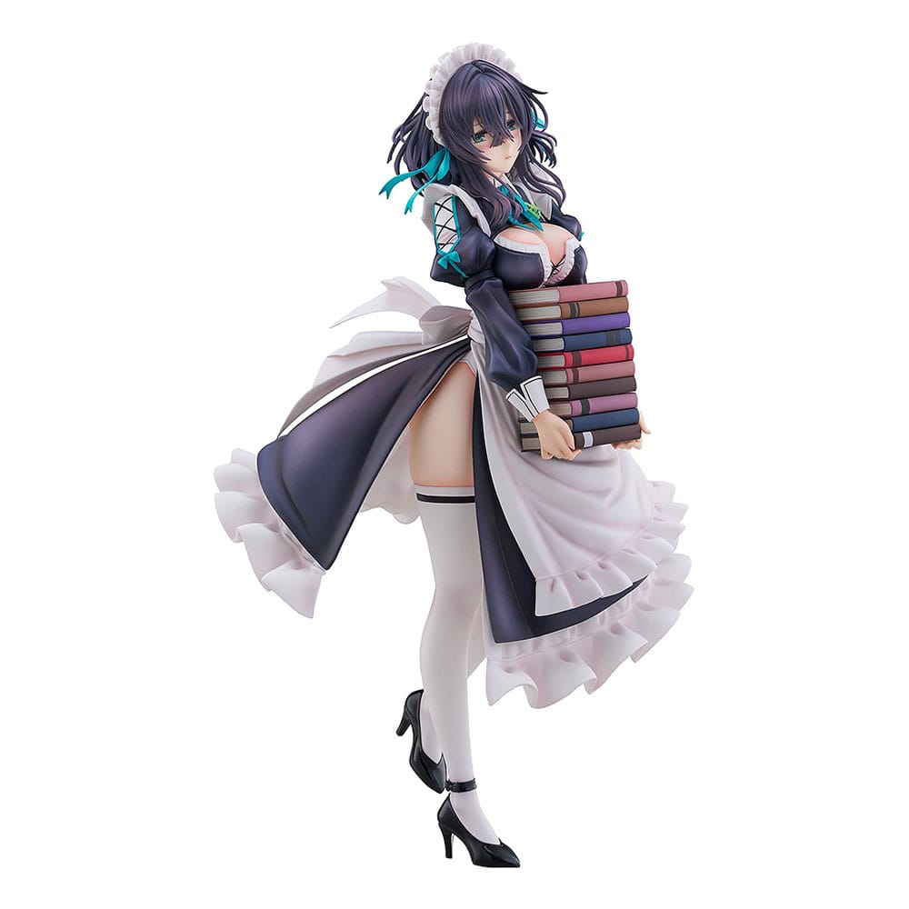 Original Illustration PVC Statue 1/6 Maid Maison Hanikami Kanojo Hikage Chigami Illustration by Piromizu 28 cm Scalefiguren Yokina
