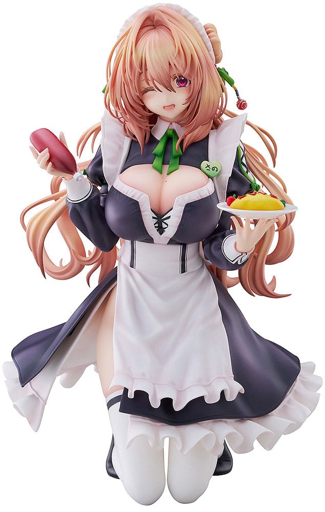 Hanikami Kanojo PVC Statue 1/6 Maid Maison Hanikami Kanojo Sano Hiiragi 20 cm Scalefiguren Yokina