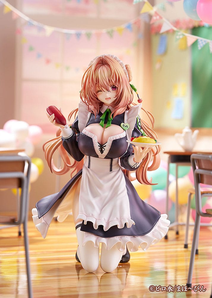 Hanikami Kanojo PVC Statue 1/6 Maid Maison Hanikami Kanojo Sano Hiiragi 20 cm Scalefiguren Yokina
