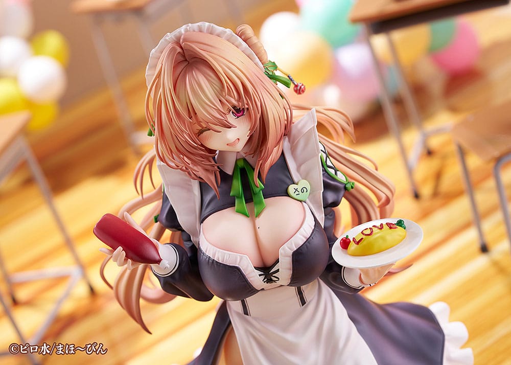 Hanikami Kanojo PVC Statue 1/6 Maid Maison Hanikami Kanojo Sano Hiiragi 20 cm Scalefiguren Yokina