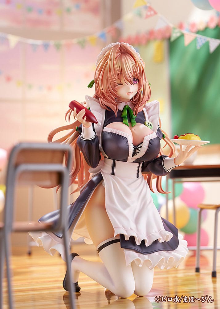 Hanikami Kanojo PVC Statue 1/6 Maid Maison Hanikami Kanojo Sano Hiiragi 20 cm Scalefiguren Yokina