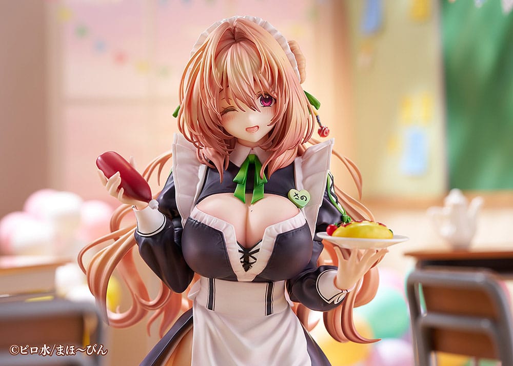 Hanikami Kanojo PVC Statue 1/6 Maid Maison Hanikami Kanojo Sano Hiiragi 20 cm Scalefiguren Yokina