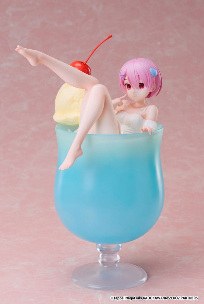 Re:Zero Starting Life in another World PVC Statue 1/7 Ram Cream Soda Ver. 21 cm Scalefiguren Yokina