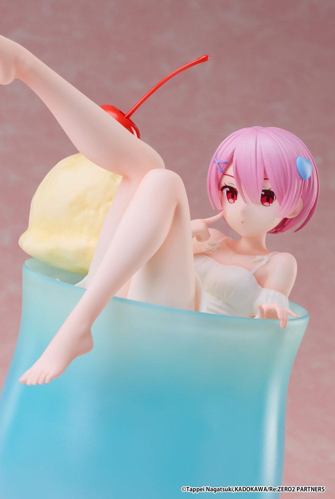 Re:Zero Starting Life in another World PVC Statue 1/7 Ram Cream Soda Ver. 21 cm Scalefiguren Yokina